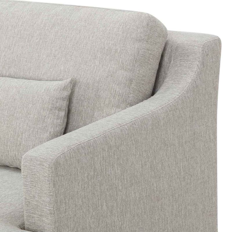 The Rhys 3-Seater Sofa Slipcover - Woven Oyster image number 3